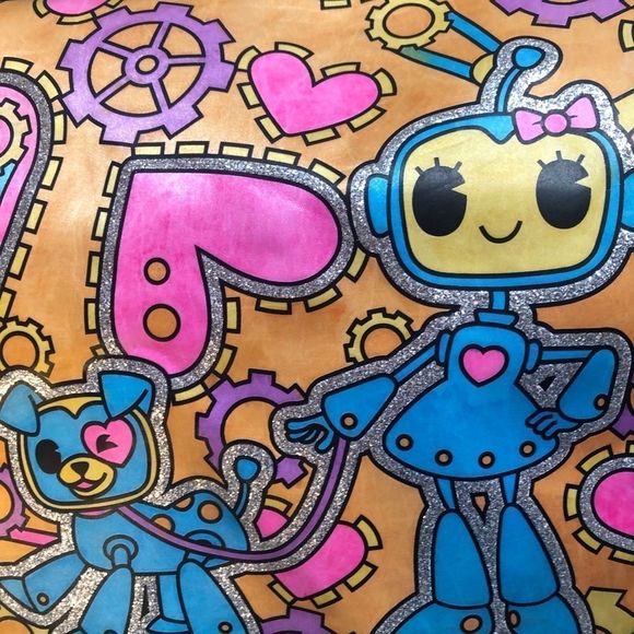 Peachtree play things colorful messenger bag 15 x 10 - Picture 3 of 6